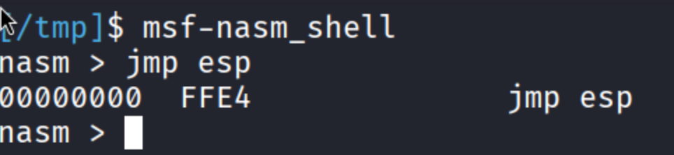 jmp-esp-opcode