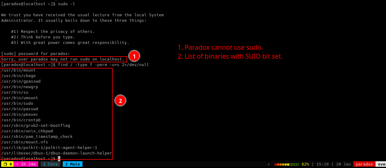 SUID binaries