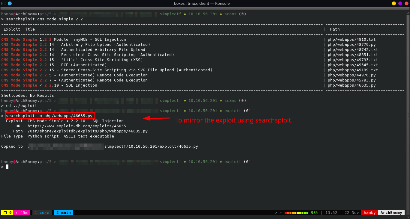 SimpleCTF by MrSeth6797 | scr1++y